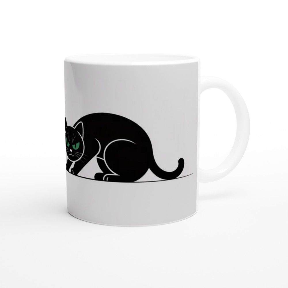 Ew People Grumpy Black Cat Mug - Introvert Funny Gift — view 12