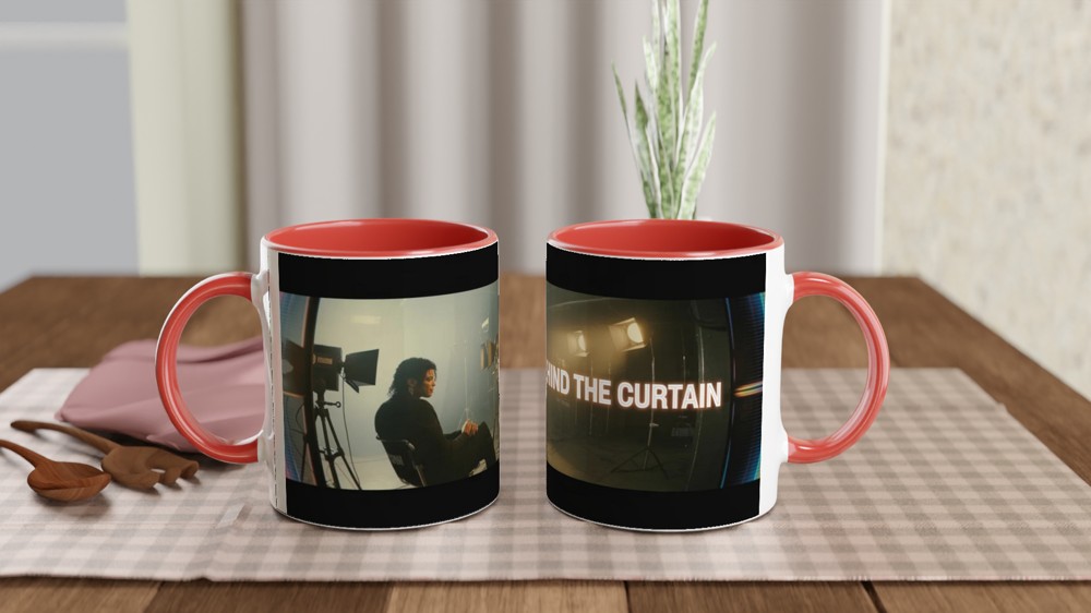 Behind The Curtain Studio Scene Mug — view 7