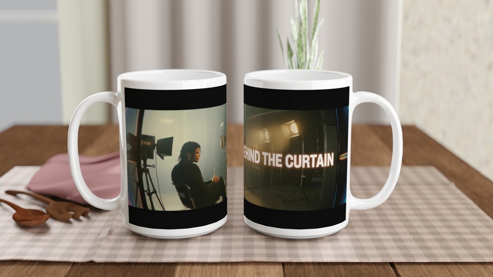 Behind The Curtain Studio Scene Mug — view 2