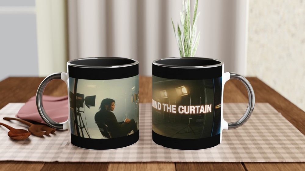 Behind The Curtain Studio Scene Mug — view 9