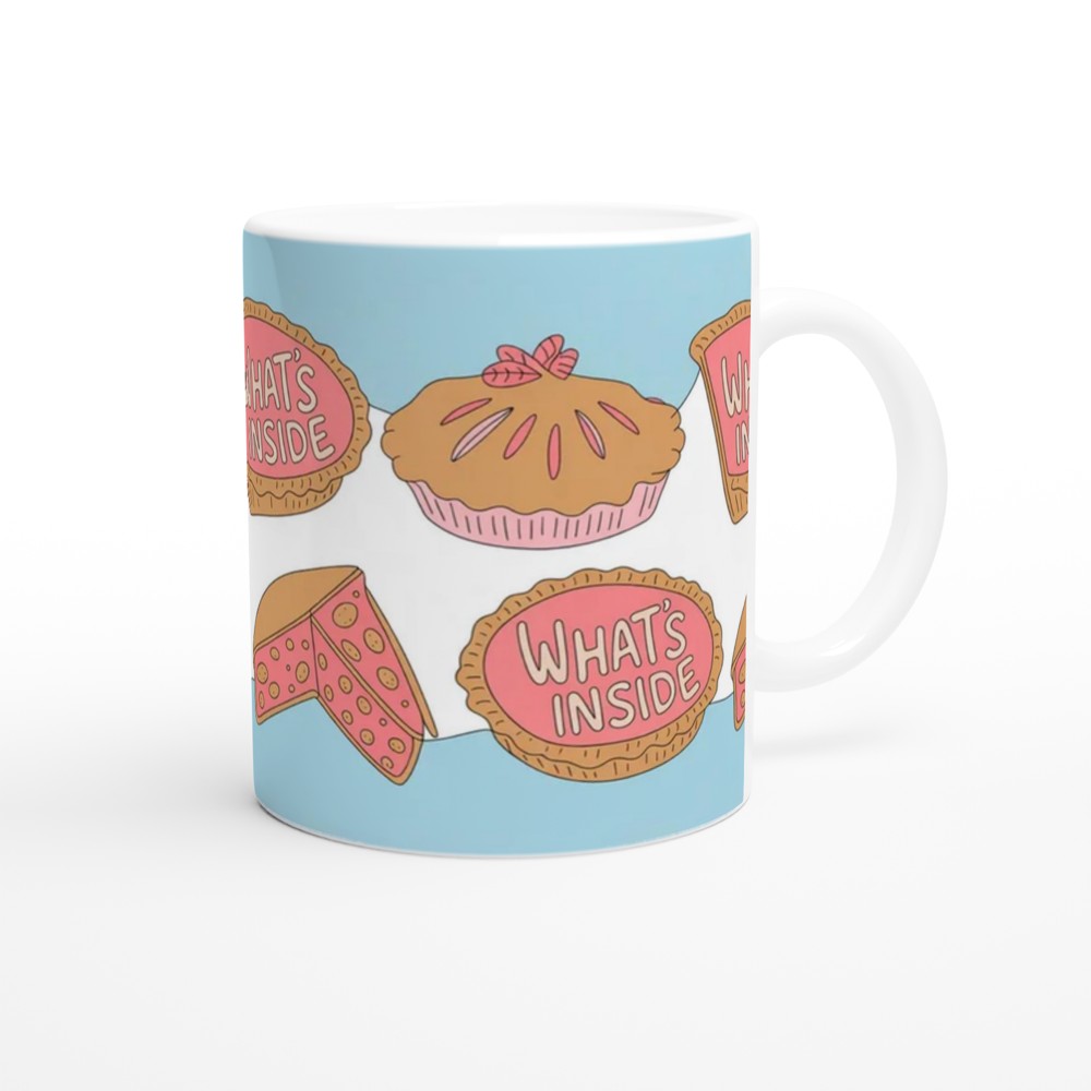 What's Inside Cute Pie Pattern Mug — view 12