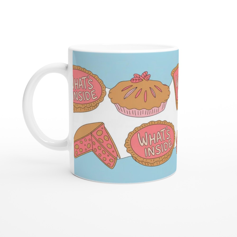 What's Inside Cute Pie Pattern Mug — view 10