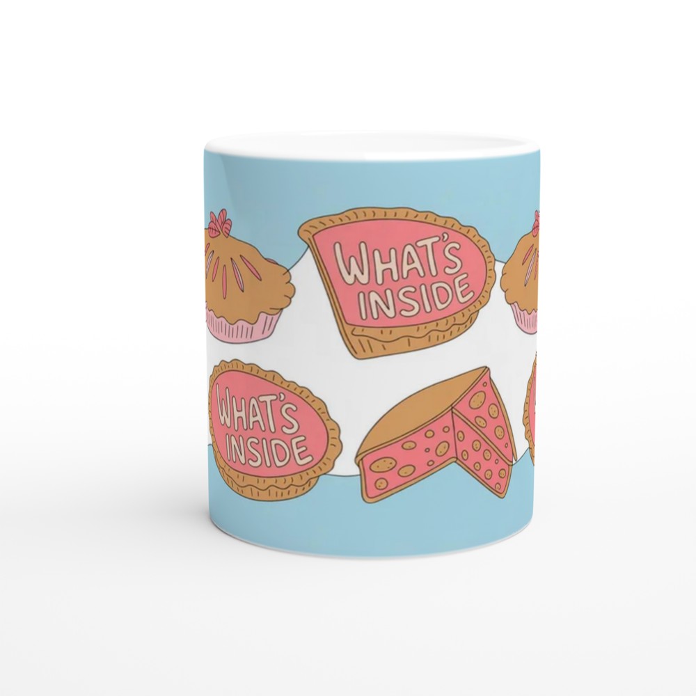 What's Inside Cute Pie Pattern Mug — view 11