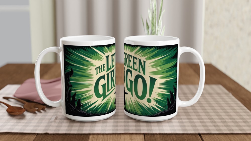 Let The Green Girl Go - Witch Silhouette Design — view 2