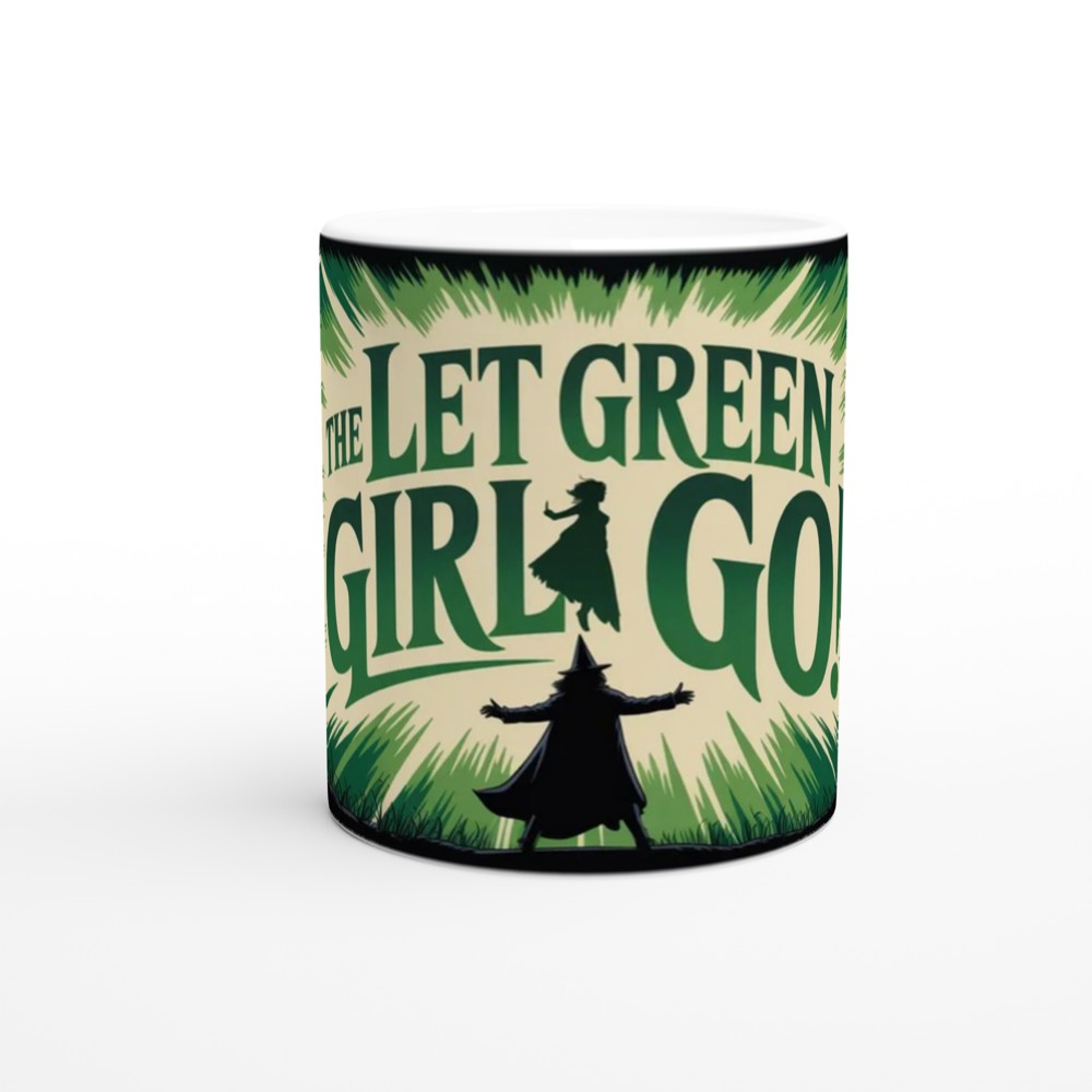 Let The Green Girl Go - Witch Silhouette Design — view 11