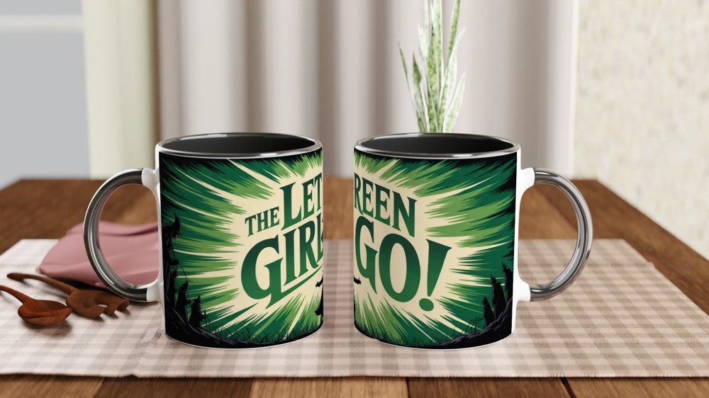 Let The Green Girl Go - Witch Silhouette Design — view 9