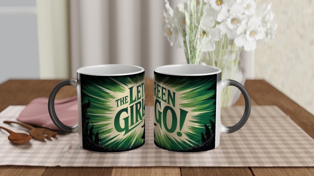 Let The Green Girl Go - Witch Silhouette Design — view 3