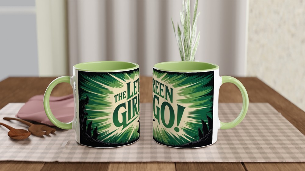 Let The Green Girl Go - Witch Silhouette Design — view 5