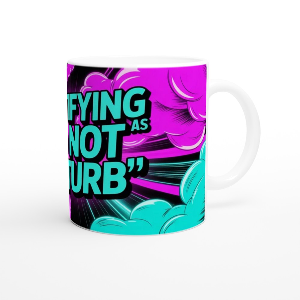 Identifying As Do Not Disturb - Comic Pop Art Mug — view 12