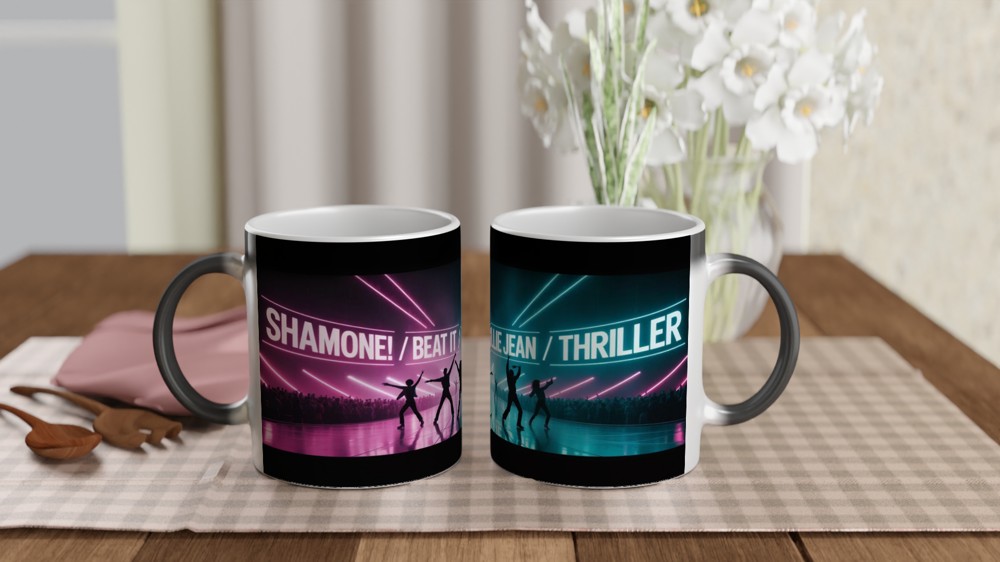 Shamone Beat It Billie Jean Thriller Neon Dance Mug — view 3