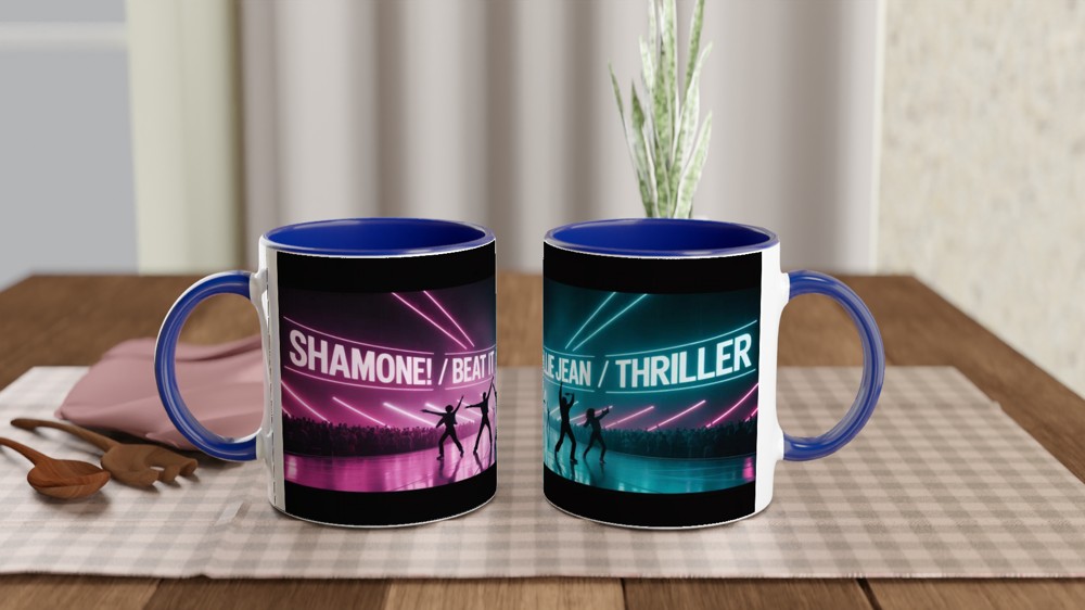 Shamone Beat It Billie Jean Thriller Neon Dance Mug — view 4