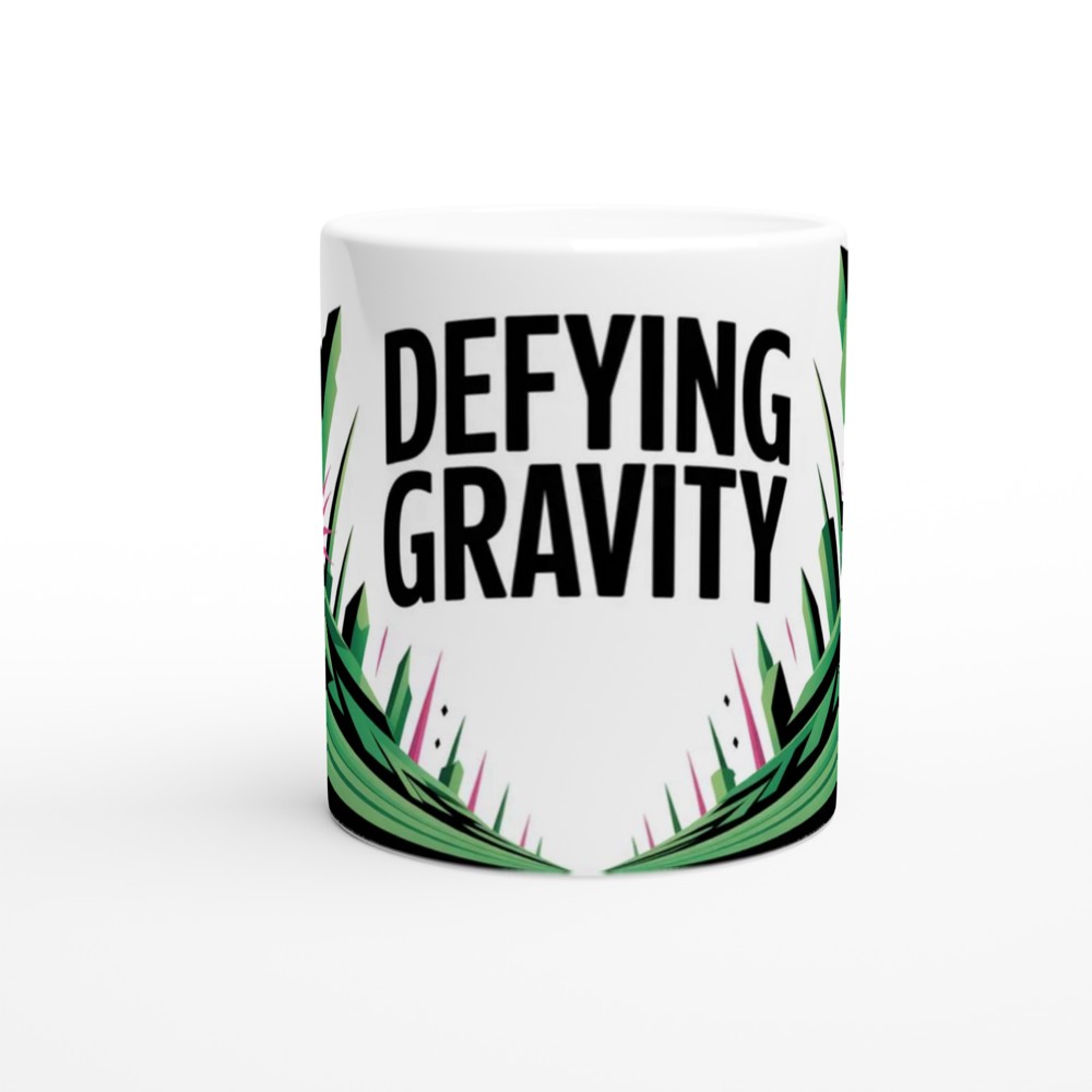 Defying Gravity Bold Geometric Design Mug — view 11