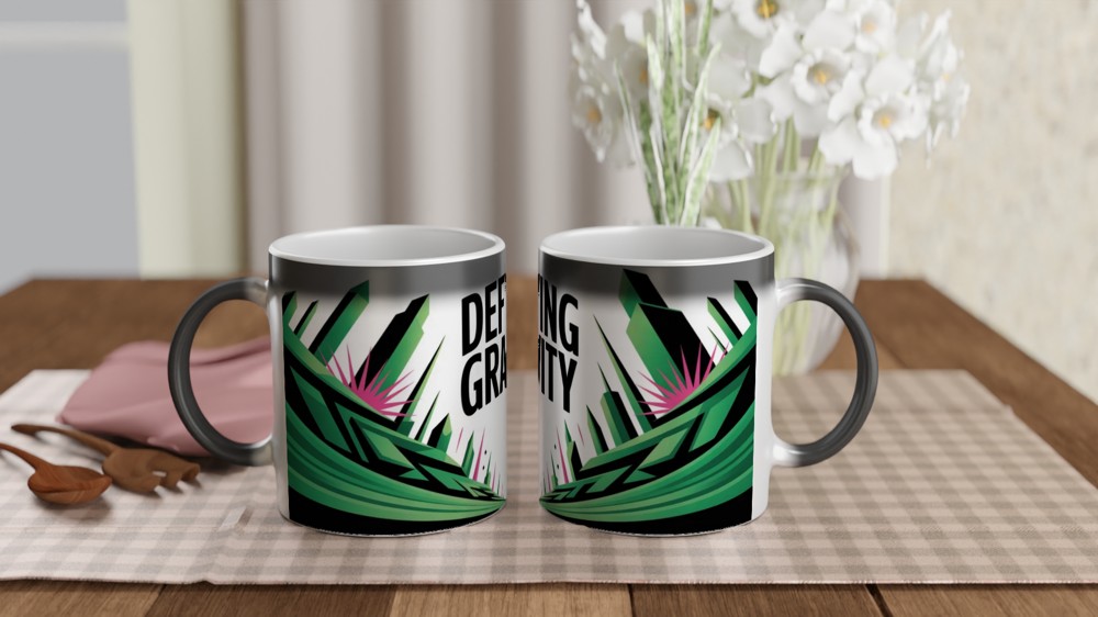 Defying Gravity Bold Geometric Design Mug — view 3
