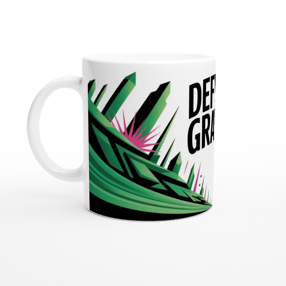 Defying Gravity Bold Geometric Design Mug — view 10