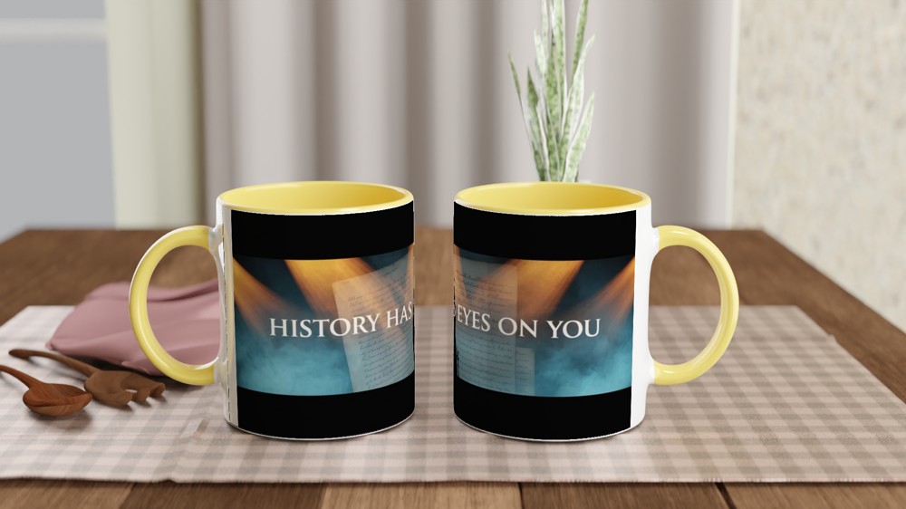 History Has Its Eyes On You - Historical Silhouette Mug — view 8