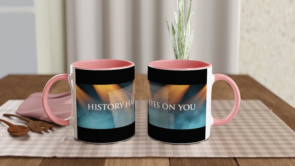 History Has Its Eyes On You - Historical Silhouette Mug — view 6