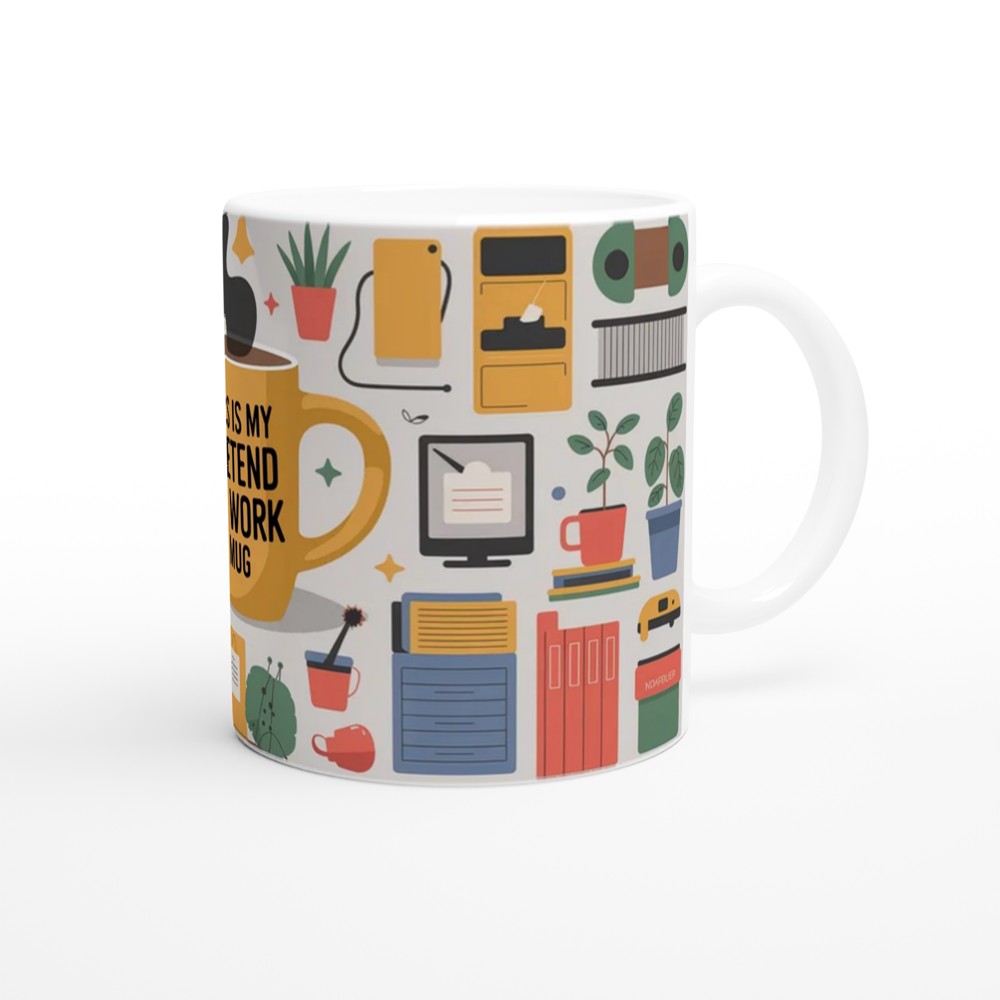 Pretend to Work Mug | Funny Office Humour Gift | Colleague Leaving Present | Secret Santa Work Joke Mug — view 12