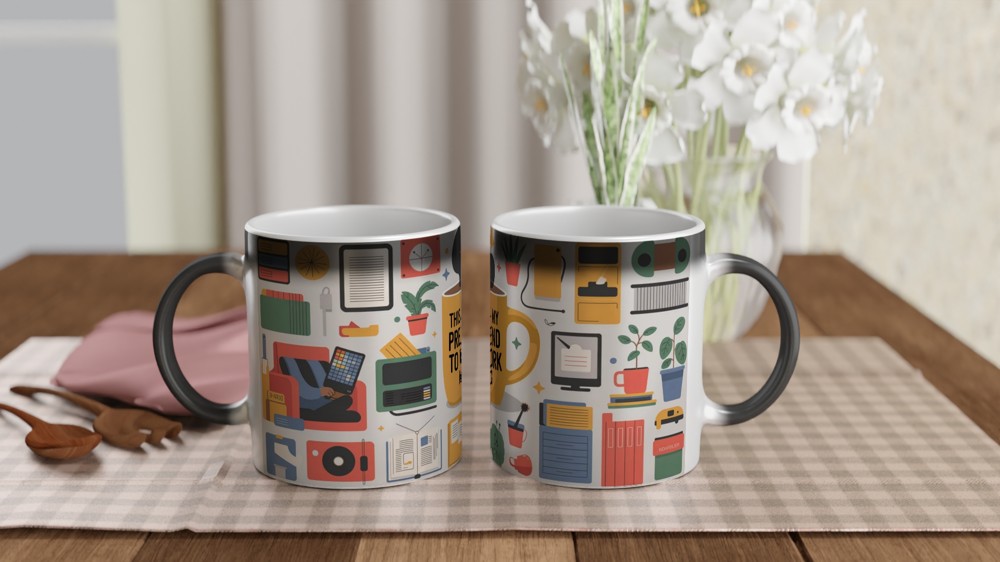 Pretend to Work Mug | Funny Office Humour Gift | Colleague Leaving Present | Secret Santa Work Joke Mug — view 3