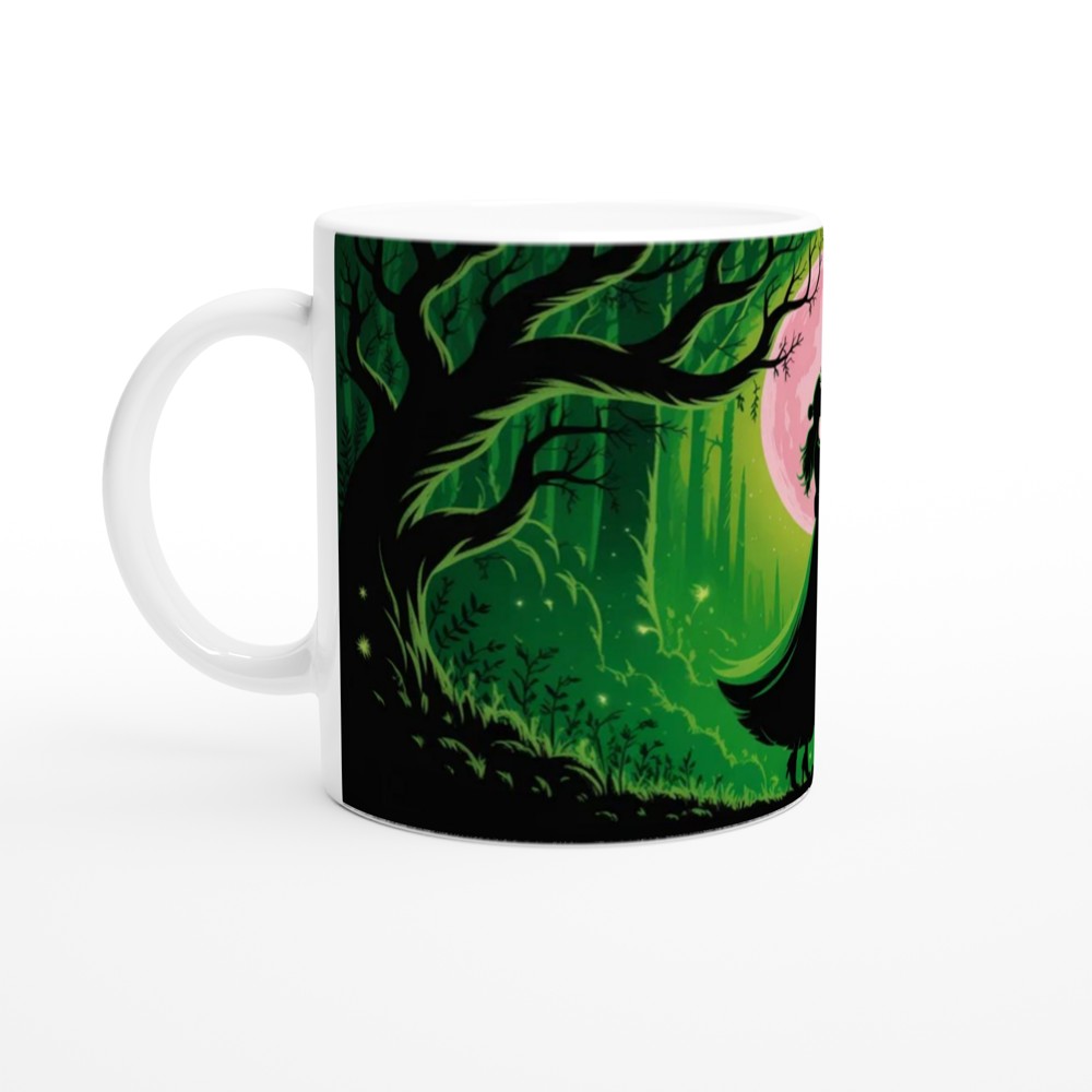 Enchanted Forest Romance Silhouette Moonlight Mug — view 10