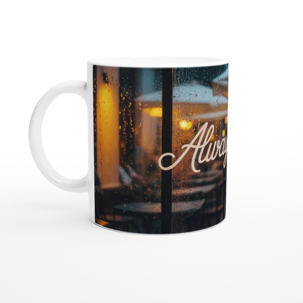 Always You Mug | Romantic Cafe Window Gift | Valentines and Anniversary Present for Couples | Cosy Night In Coffee Cup — view 10