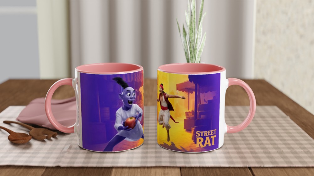 Street Rat Marketplace Chase Scene Mug — view 6