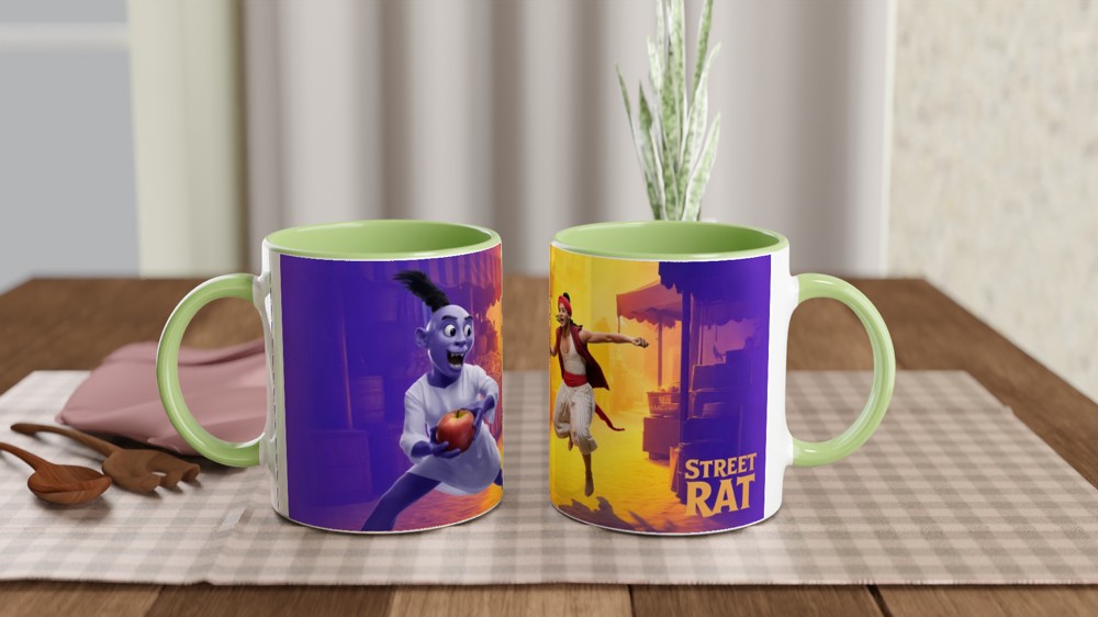 Street Rat Marketplace Chase Scene Mug — view 5