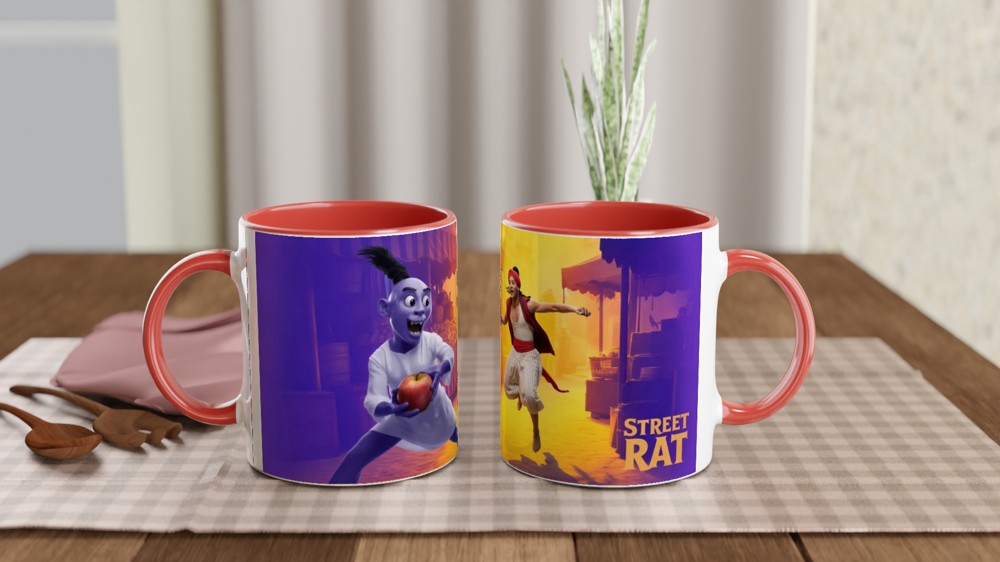 Street Rat Marketplace Chase Scene Mug — view 7