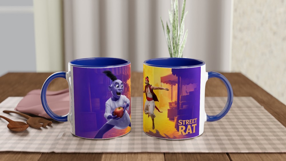 Street Rat Marketplace Chase Scene Mug — view 4