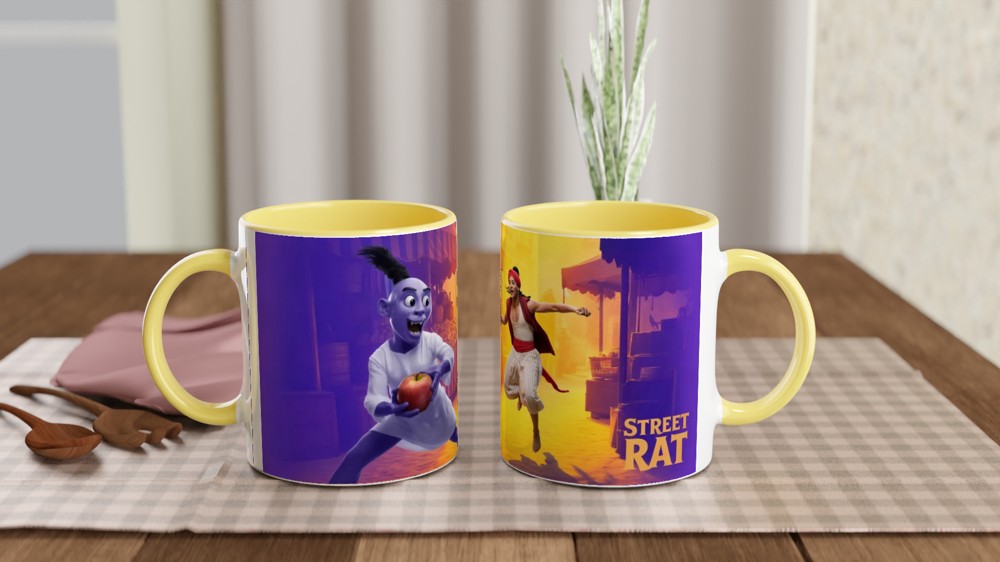Street Rat Marketplace Chase Scene Mug — view 8