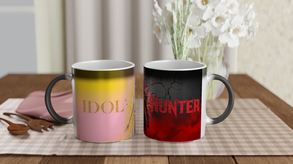 K-Pop Demon Hunter Mug | Dual Identity Idol Design | Korean Pop Music Lover Gift | Birthday Present for Best Friend — view 3