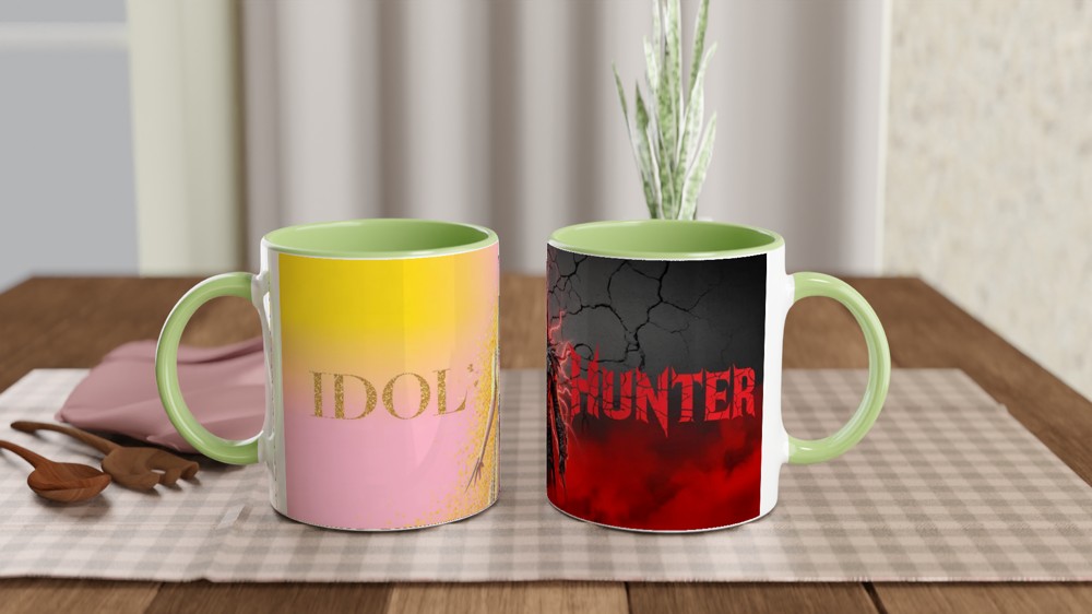 K-Pop Demon Hunter Mug | Dual Identity Idol Design | Korean Pop Music Lover Gift | Birthday Present for Best Friend — view 5