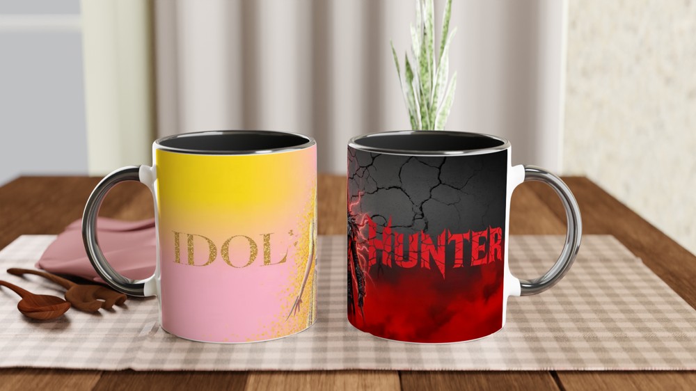 K-Pop Demon Hunter Mug | Dual Identity Idol Design | Korean Pop Music Lover Gift | Birthday Present for Best Friend — view 9
