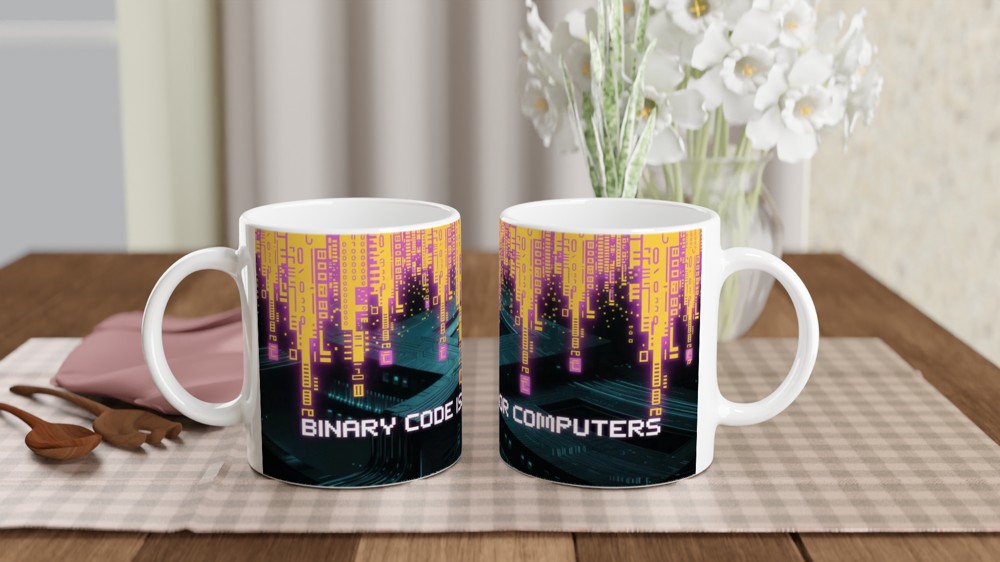 Binary Code Is For Computers - Non-Binary Pride Tech Mug