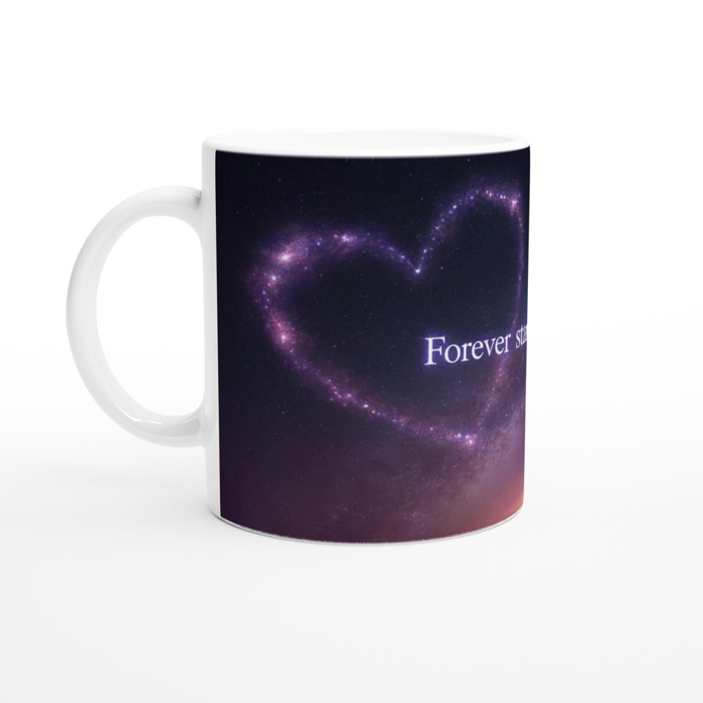 Forever Starts With You Mug | Romantic Starry Night Gift | Anniversary Present for Husband or Wife | Valentines Day Couple Mug — view 10