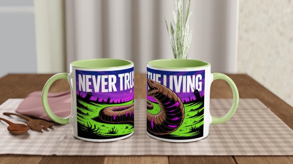 Never Trust The Living - Horror Sandworm Mug — view 5