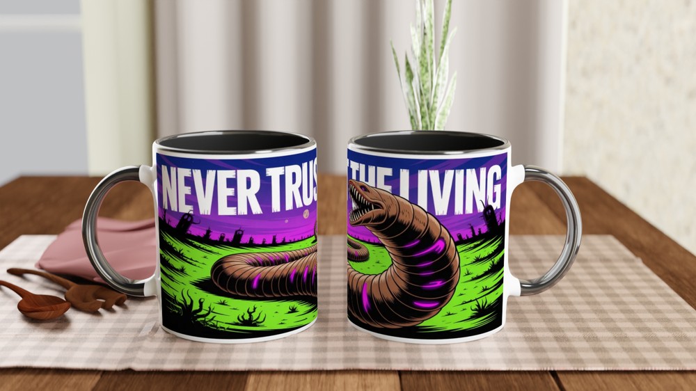 Never Trust The Living - Horror Sandworm Mug — view 9