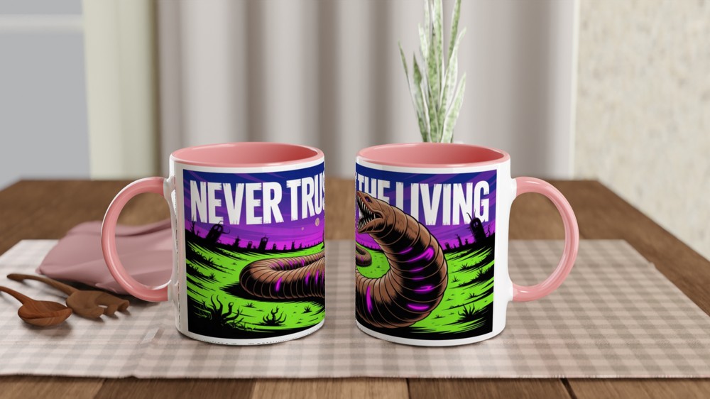 Never Trust The Living - Horror Sandworm Mug — view 6