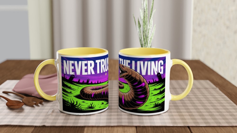 Never Trust The Living - Horror Sandworm Mug — view 8