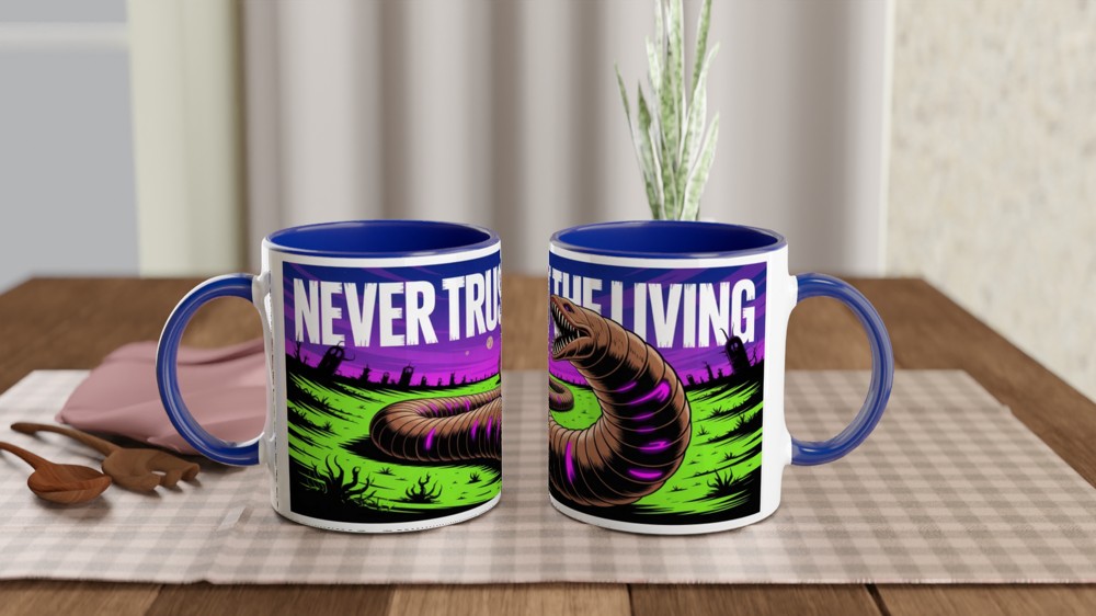Never Trust The Living - Horror Sandworm Mug — view 4