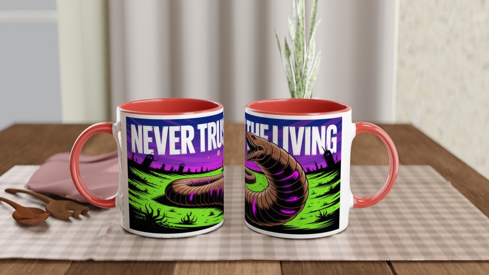 Never Trust The Living - Horror Sandworm Mug — view 7