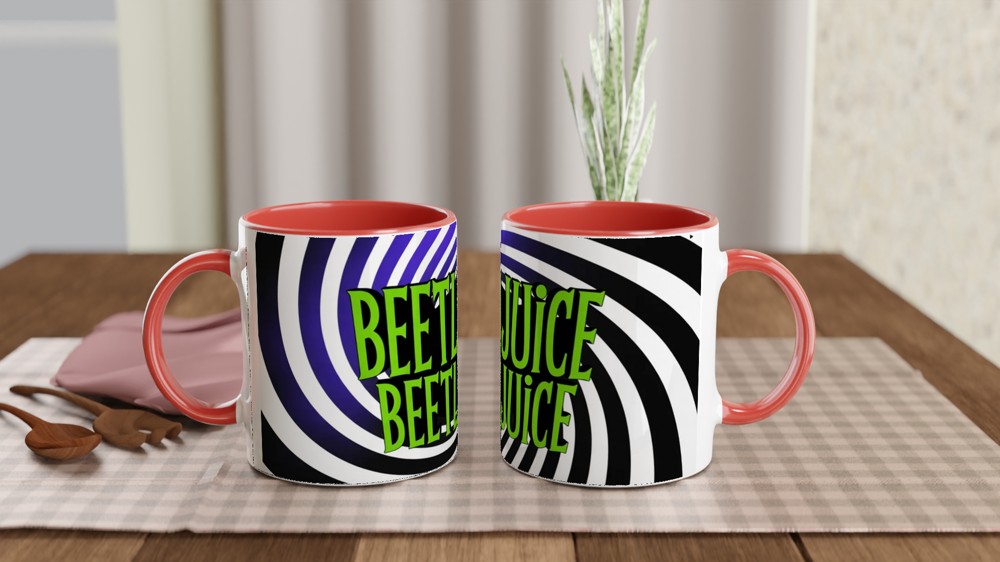 Beetlejuice Mug | Musical Theatre Gift | Vortex Design | Present for Best Friend — view 7