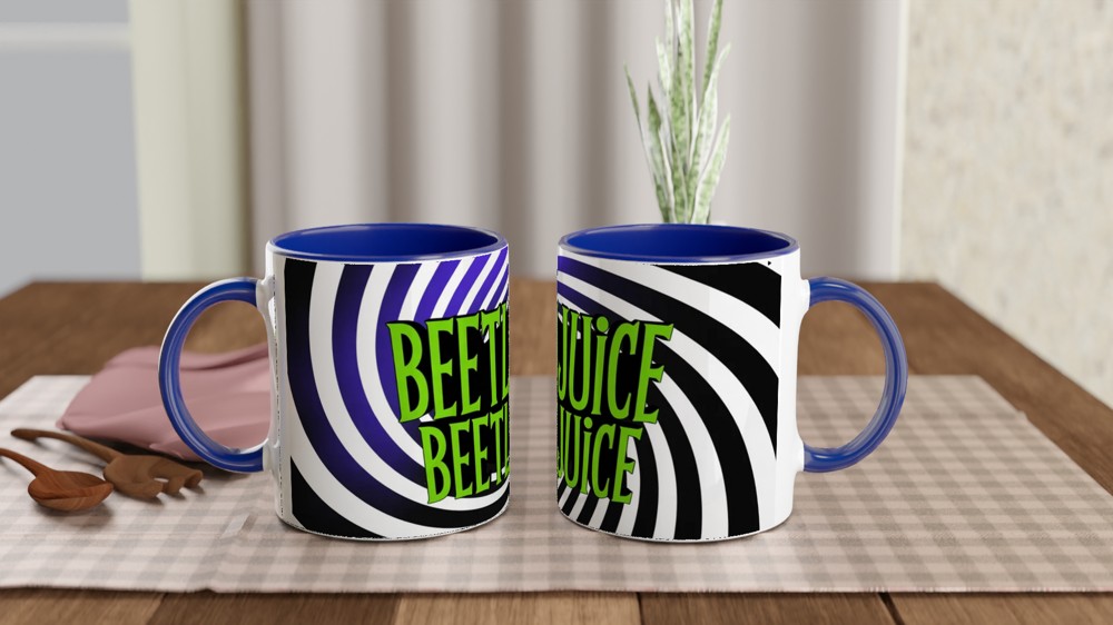 Beetlejuice Mug | Musical Theatre Gift | Vortex Design | Present for Best Friend — view 4