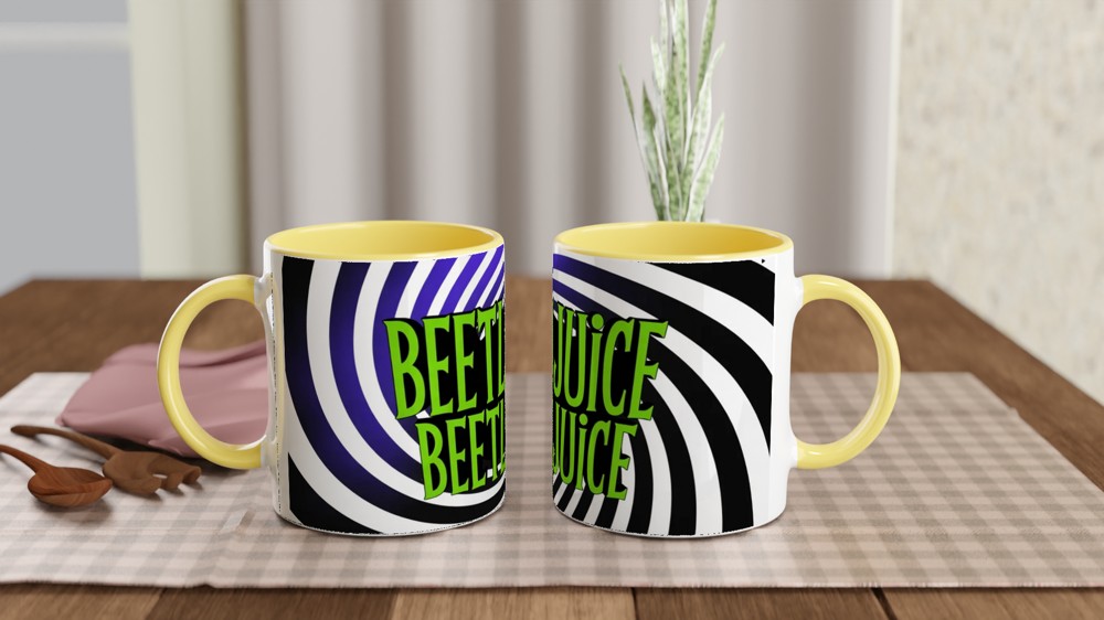 Beetlejuice Mug | Musical Theatre Gift | Vortex Design | Present for Best Friend — view 8