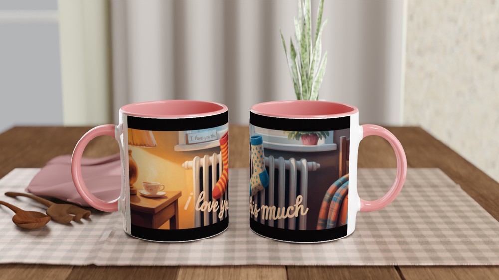 I Love You This Much - Cosy Mismatched Socks Mug — view 6