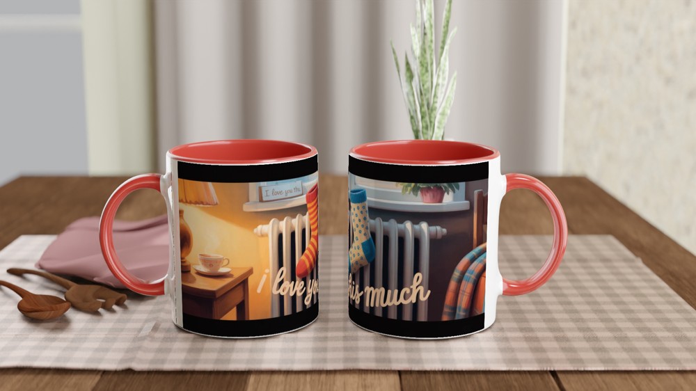 I Love You This Much - Cosy Mismatched Socks Mug — view 7