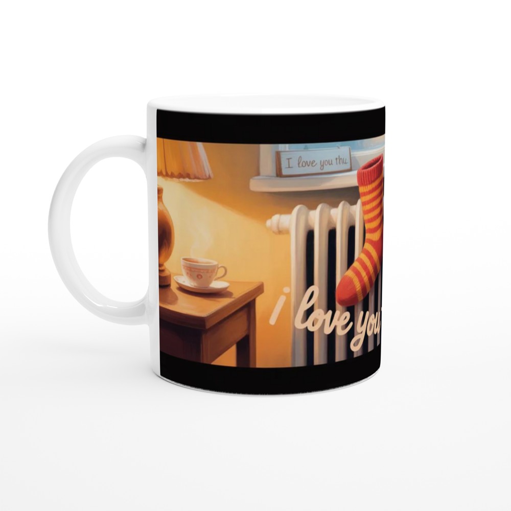 I Love You This Much - Cosy Mismatched Socks Mug — view 10
