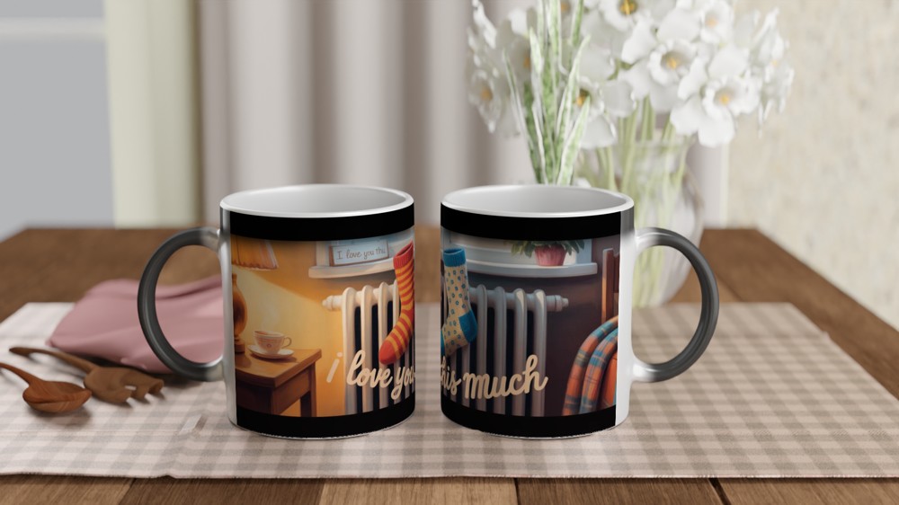 I Love You This Much - Cosy Mismatched Socks Mug — view 3