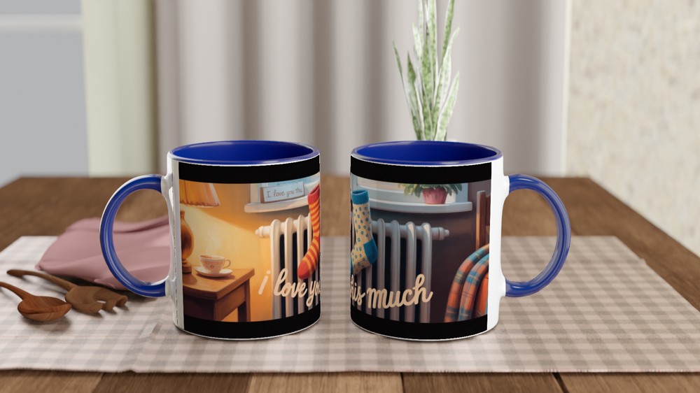 I Love You This Much - Cosy Mismatched Socks Mug — view 4