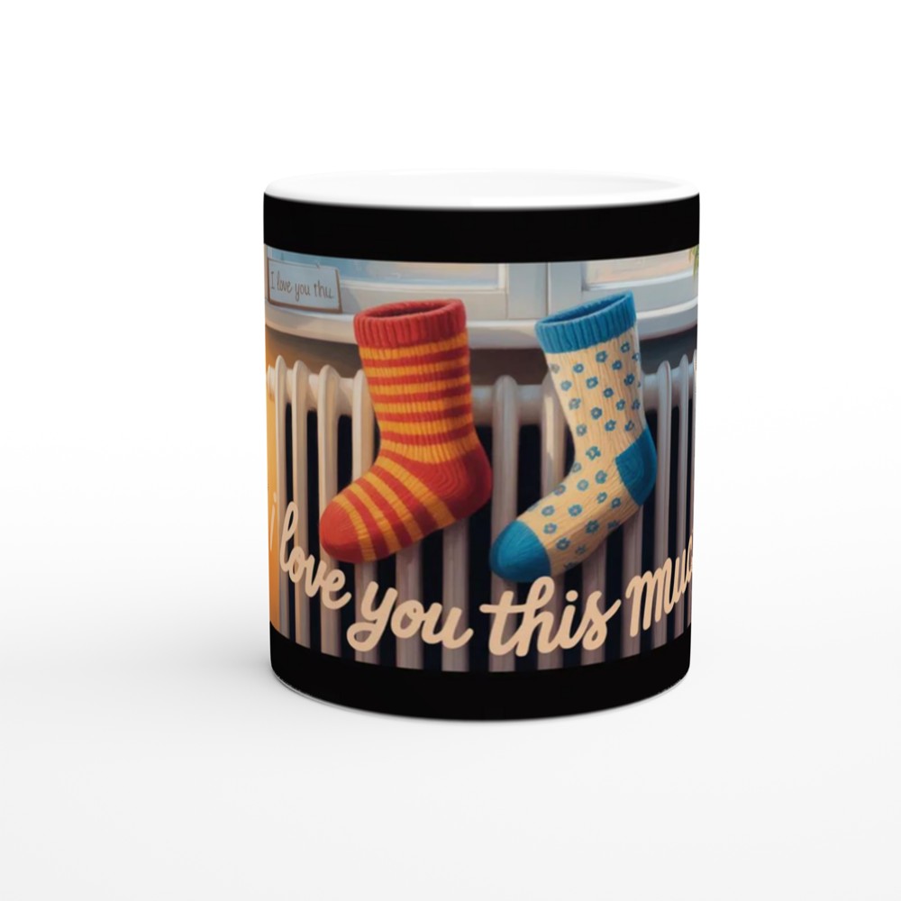 I Love You This Much - Cosy Mismatched Socks Mug — view 11