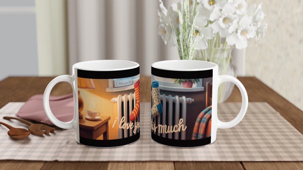I Love You This Much - Cosy Mismatched Socks Mug